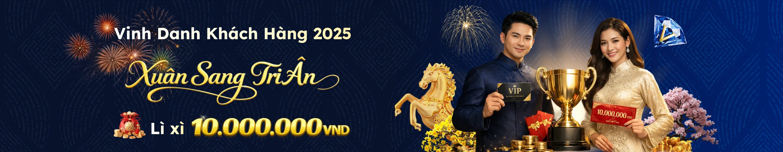 DA88 Lì Xì 10 Triệu – Xuân Bính Ngọ Đại Cát, Vượng Tài Vượng Lộc DA88